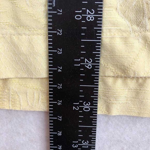 Jamaica Jaxx Men's Size X-Large Yellow Short Sleeve 100% Silk Button Up Shirt - Picture 6 of 11